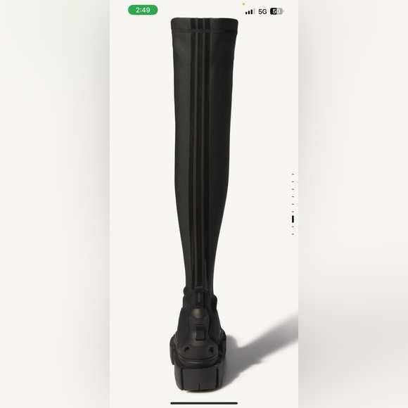 Ivy Park Noir Over the Knee Boots - size 7.5 - Picture 6 of 9